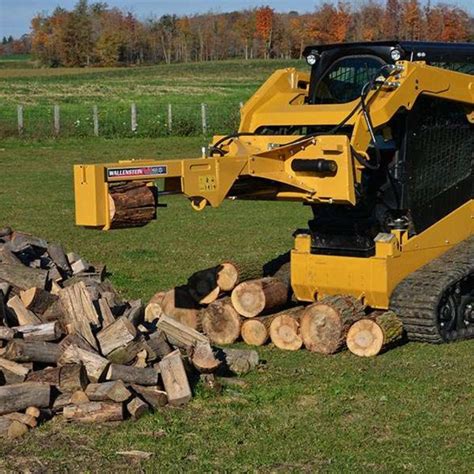 wallenstein log splitter skid steer|broken log splitter for sale.